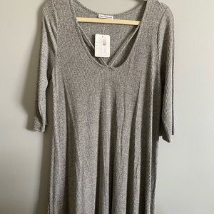 3/4 sleeve sweater dress